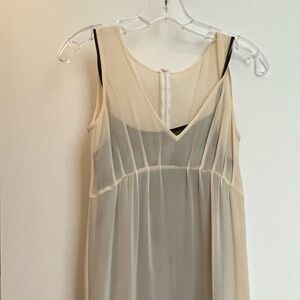 Elegant Cream Maxi Dress
